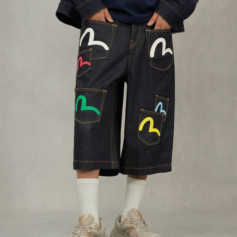 EV New Men's and Women's Denim Shorts