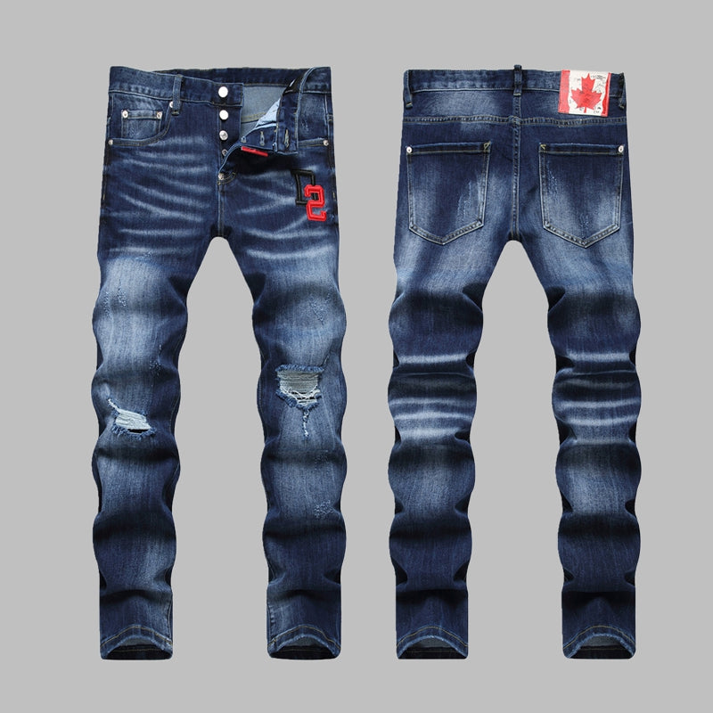 DSQ2 2026 New Men's Ink Splash Jeans