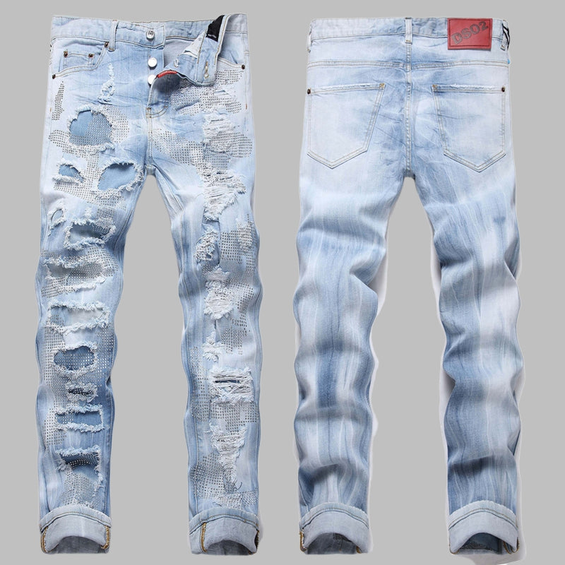 2026 New Men's Ink Splash Jeans