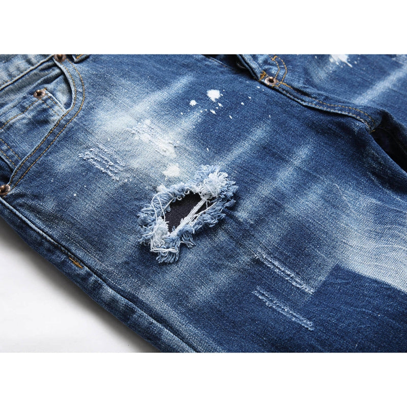 2026 New Men's Ink Splash Jeans