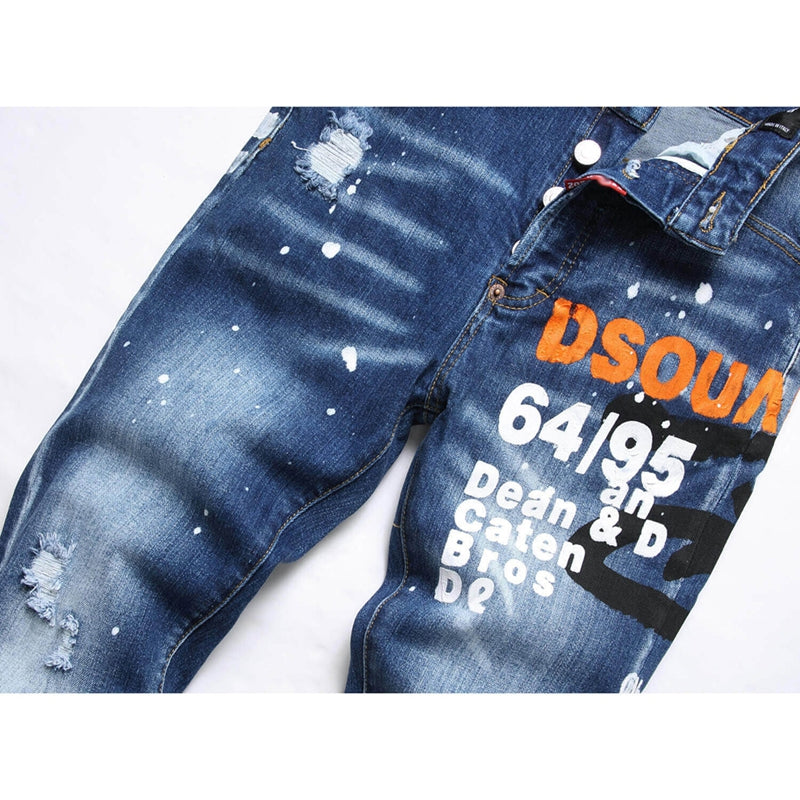 2026 New Men's Ink Splash Jeans