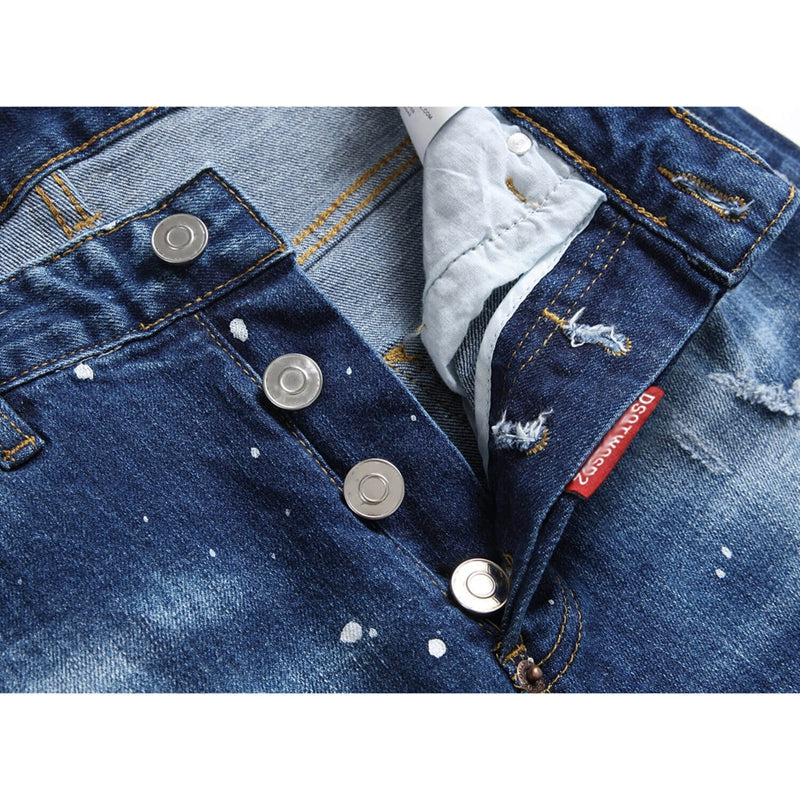 2026 New Men's Ink Splash Jeans