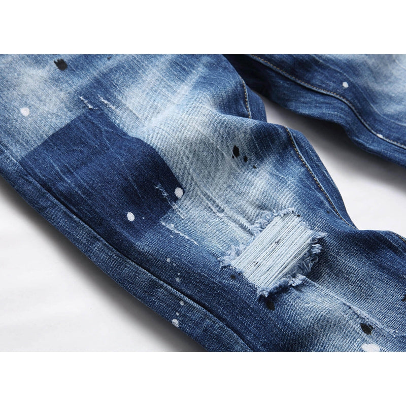 2026 New Men's Ink Splash Jeans