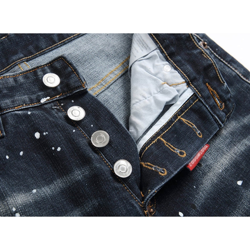DSQ2  New 2026 Men's Ink Splash Jeans