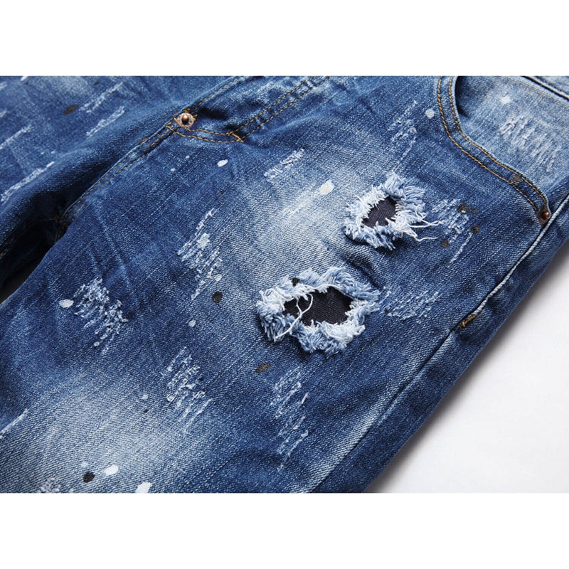 2026 New Men's Ink Splash Jeans