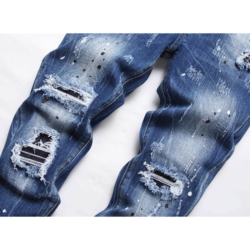 2026 New Men's Ink Splash Jeans