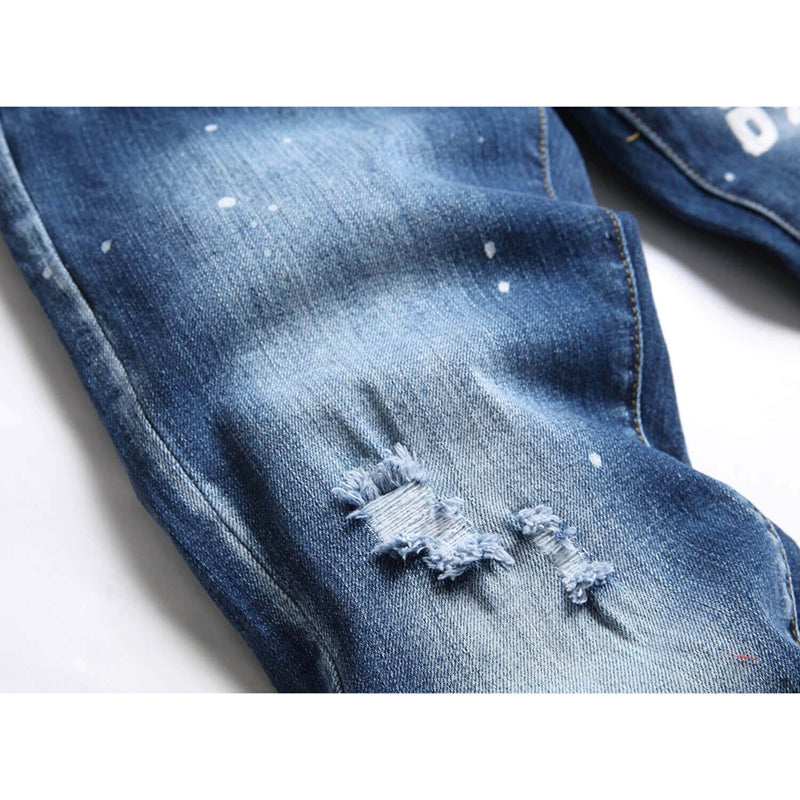2026 New Men's Ink Splash Jeans