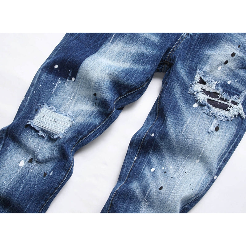 2026 New Men's Ink Splash Jeans
