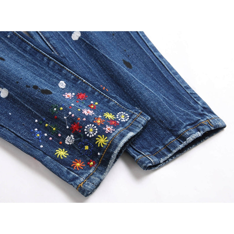 2026 New Men's Ink Splash Jeans