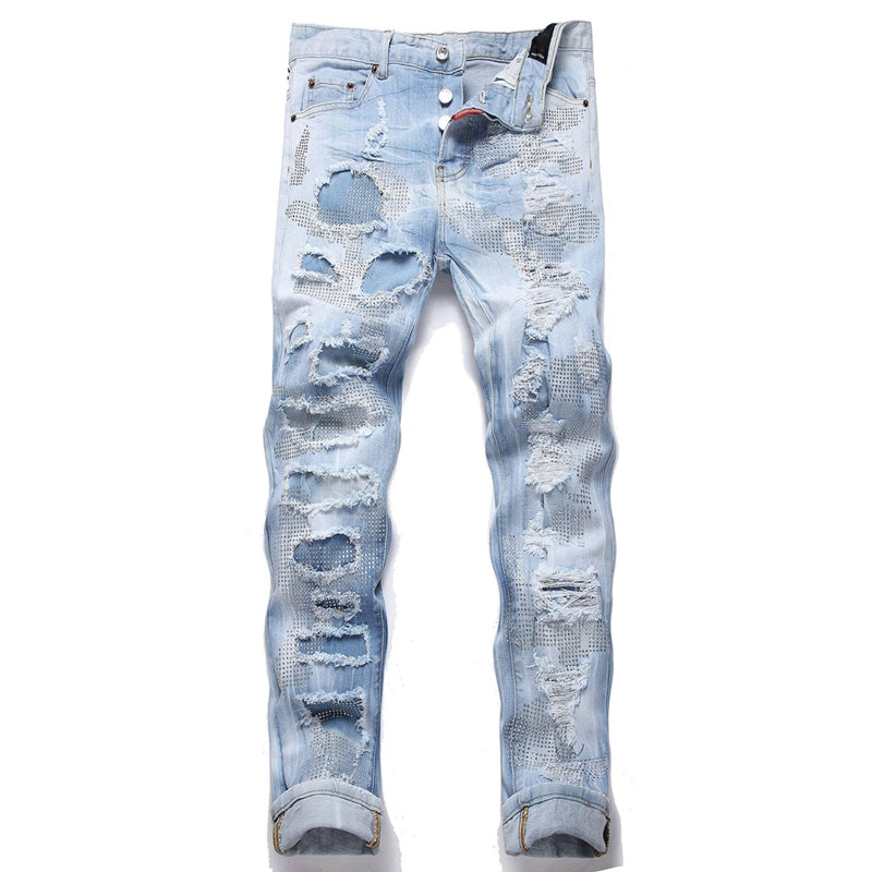 2026 New Men's Ink Splash Jeans