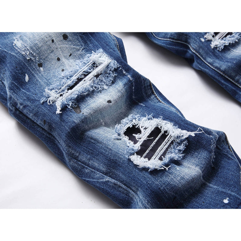 2026 New Men's Ink Splash Jeans